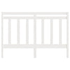 Bed Headboard White 141x4x100 cm Solid Wood Pine