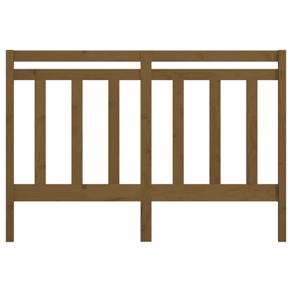 Bed Headboard | Honey brown | Solid pine wood | 141 cm x 4 cm x 100 cm
