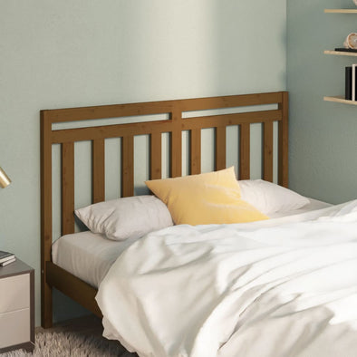 Bed Headboard Honey Brown 141x4x100 cm Solid Wood Pine