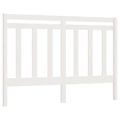 Bed Headboard | White | Solid Pine Wood | 156x4x100 cm | Appealing Design