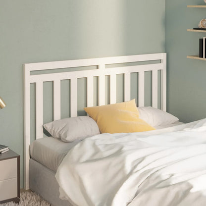 Bed Headboard | White | Solid Pine Wood | 156x4x100 cm | Appealing Design