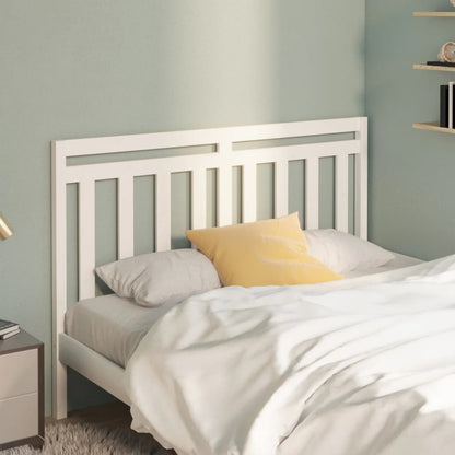 Bed Headboard | White | Solid Pine Wood | 156x4x100 cm | Appealing Design