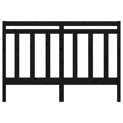 Bed Headboard | Black | Solid pine wood | 156 cm width | Sturdy