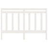 Bed Headboard White 166x4x100 cm Solid Wood Pine