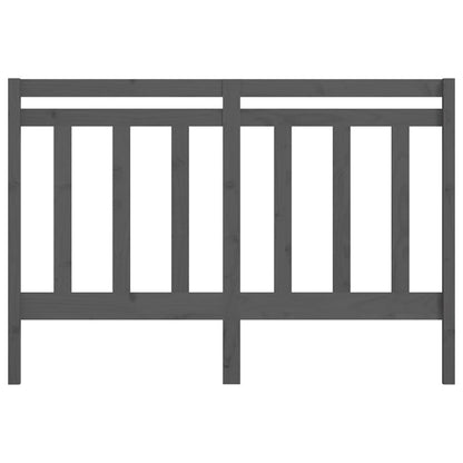 Bed Headboard | Grey | Solid pinewood | 166 x 4 x 100 cm | Simple