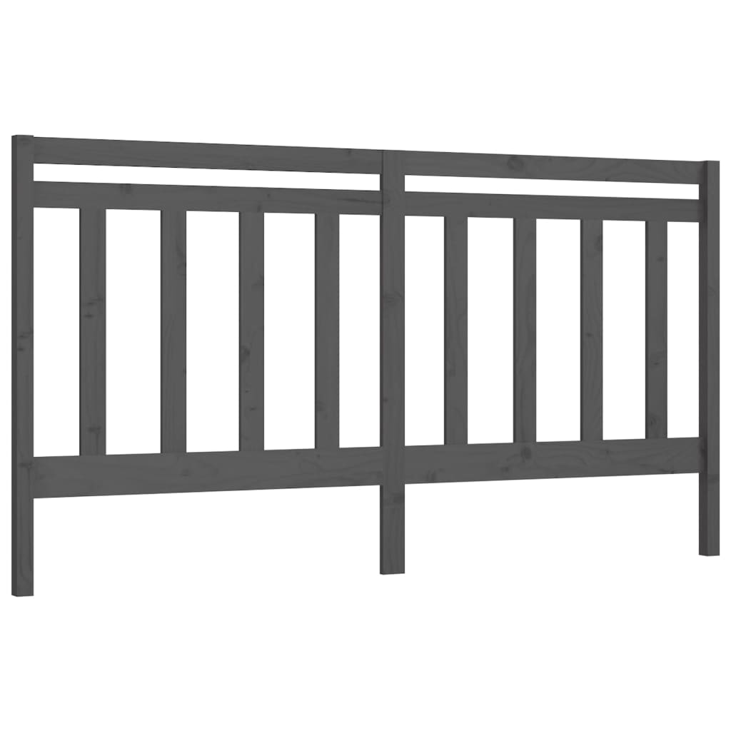 Bed Headboard | Grey | Solid pine wood | Large | Bed Headboard