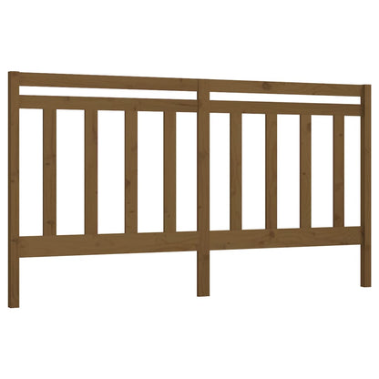 Bed Headboard | Honey Brown | Solid Pine Wood | 206 cm wide