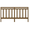 Bed Headboard Honey Brown 206x4x100 cm Solid Wood Pine