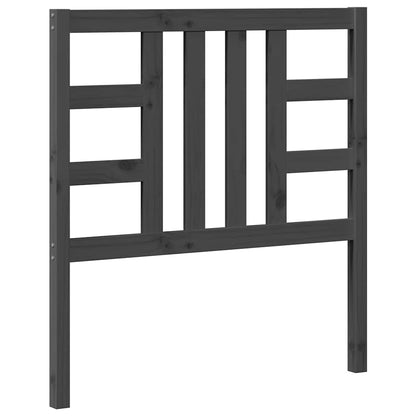 Bed Headboard | Grey | Solid Pine Wood | 96x4x100 cm | Attractive Design