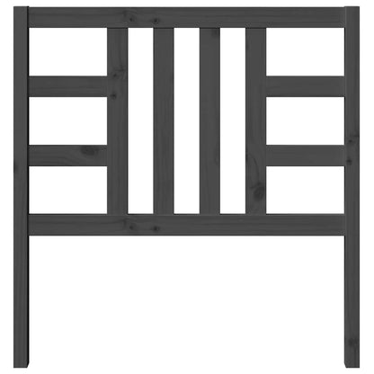 Bed Headboard | Grey | Solid Pine Wood | 96x4x100 cm | Attractive Design