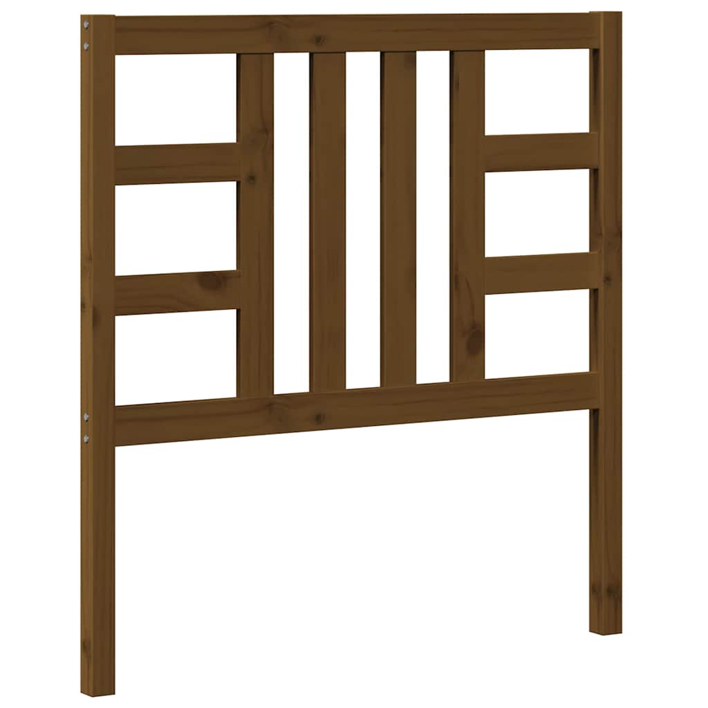 Bed Headboard | Honey brown | Solid pinewood | 96x4x100 cm | Tough
