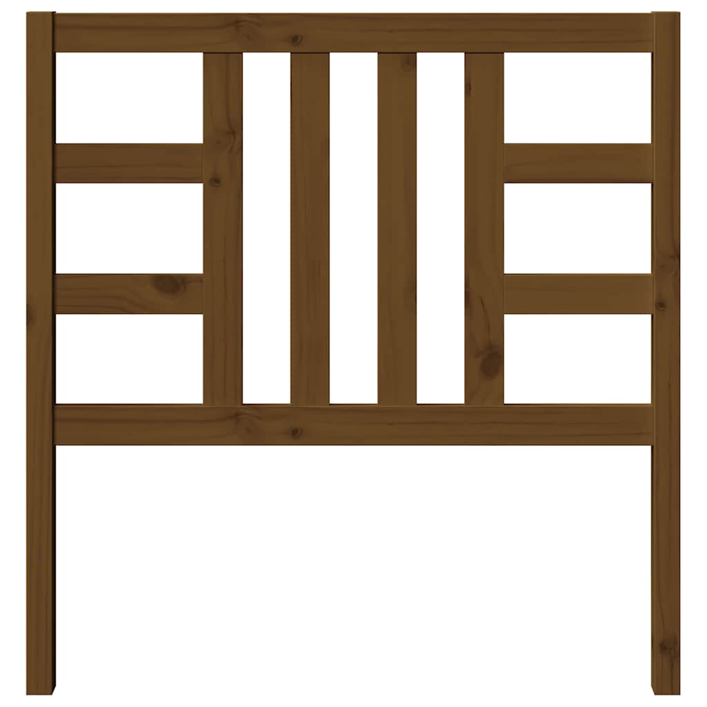 Bed Headboard | Honey brown | Solid pinewood | 96x4x100 cm | Tough