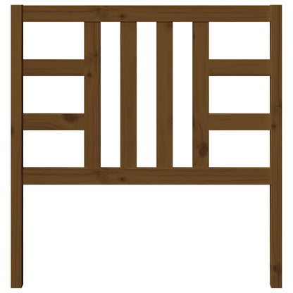 Bed Headboard | Honey brown | Solid pinewood | 96x4x100 cm | Tough