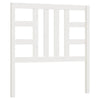 Bed Headboard White 106x4x100 cm Solid Wood Pine