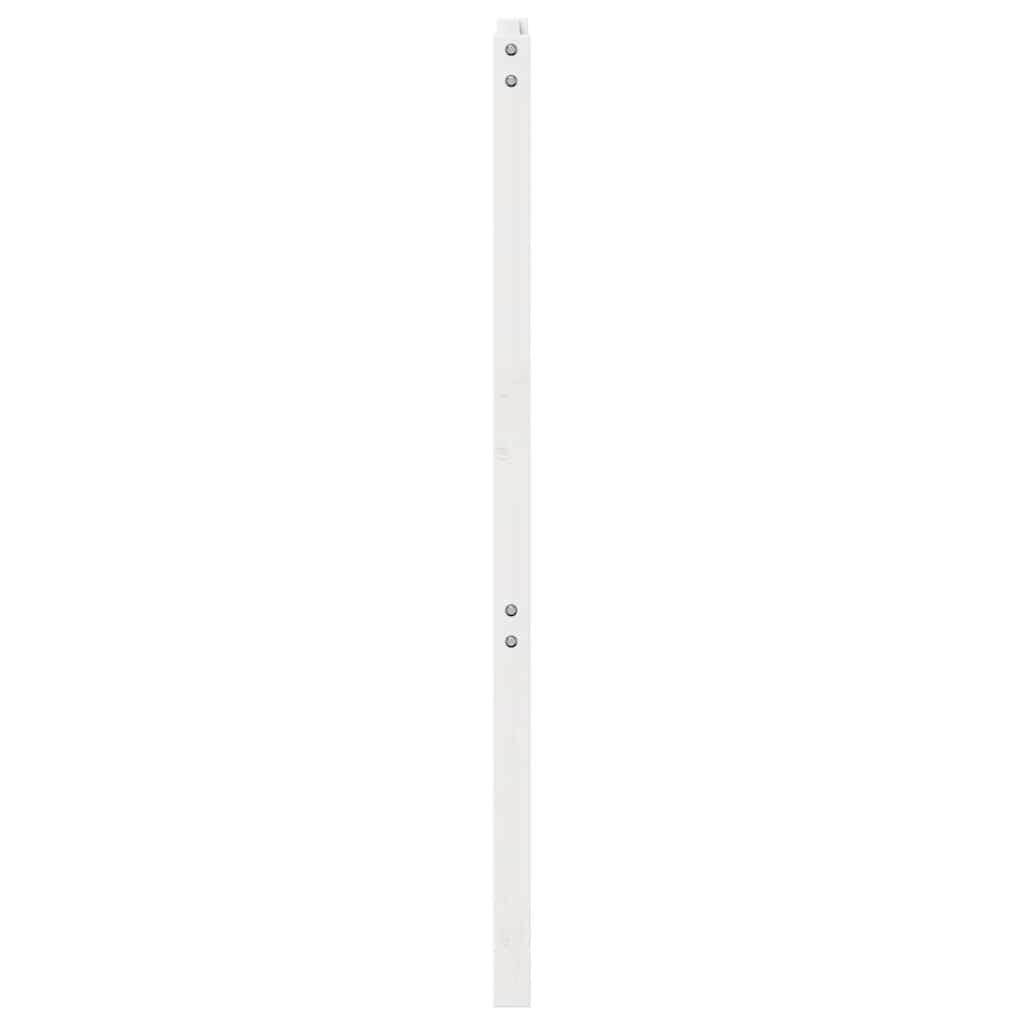 Bed Headboard White 106x4x100 cm Solid Wood Pine
