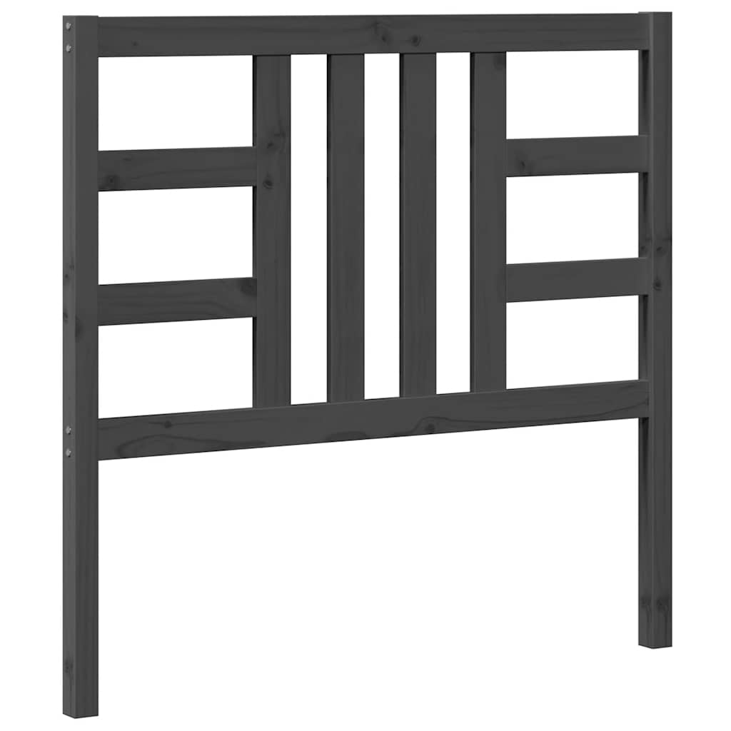 Bed Headboard | Grey | Solid Pine Wood | Medium | Durable | Bed Headboard