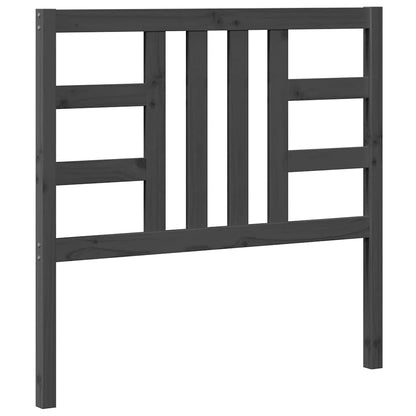 Bed Headboard | Grey | Solid Pine Wood | Medium | Durable | Bed Headboard