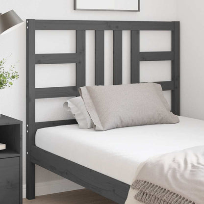 Bed Headboard | Grey | Solid Pine Wood | Medium | Durable | Bed Headboard