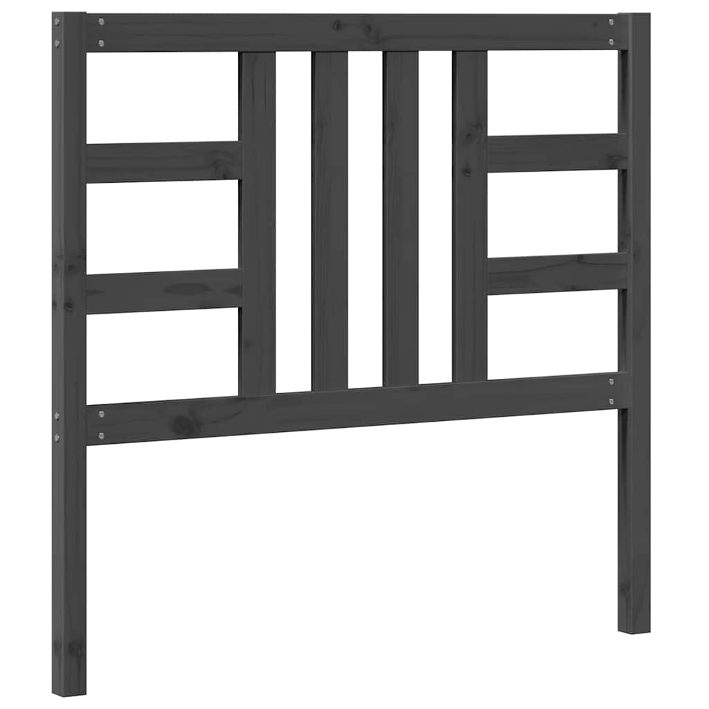 Bed Headboard | Grey | Solid Pine Wood | Medium | Durable | Bed Headboard