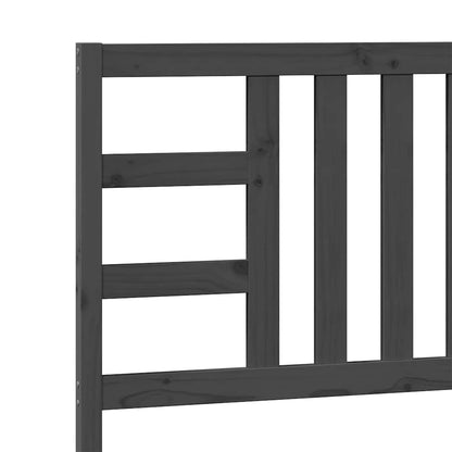 Bed Headboard | Grey | Solid Pine Wood | Medium | Durable | Bed Headboard