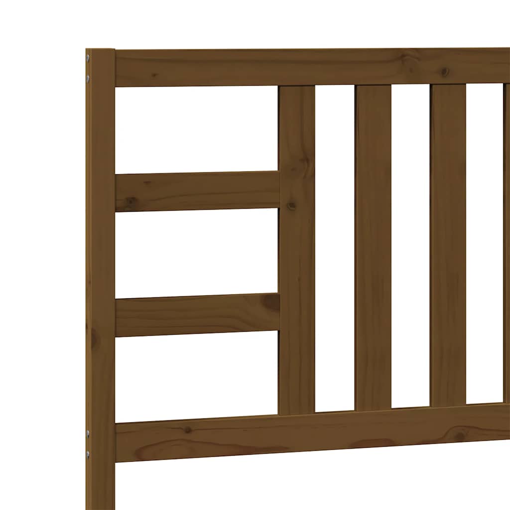 Bed Headboard | Honey brown | Solid pine wood | Medium | Durable