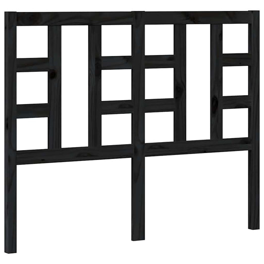 Bed Headboard | Black | Solid pinewood | Medium | Classic/Traditional