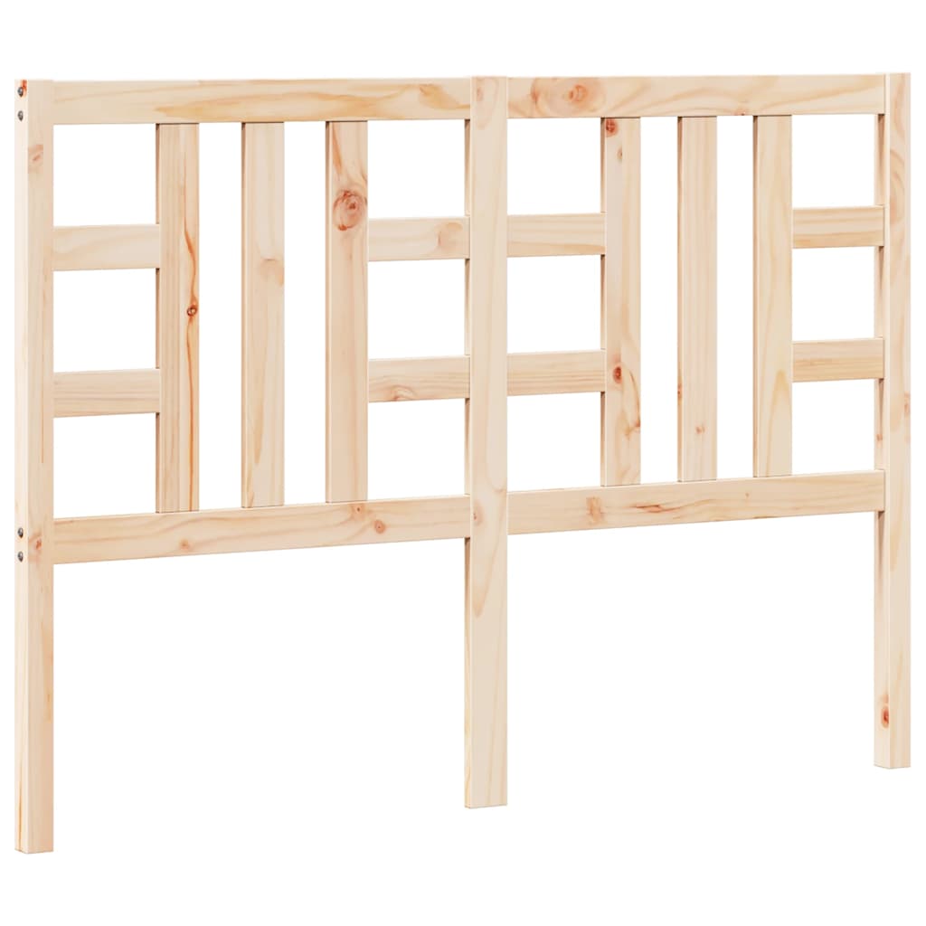 Bed Headboard 141x4x100 cm Solid Wood Pine