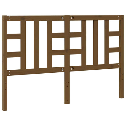 Bed Headboard Honey Brown 146x4x100 cm Solid Wood Pine