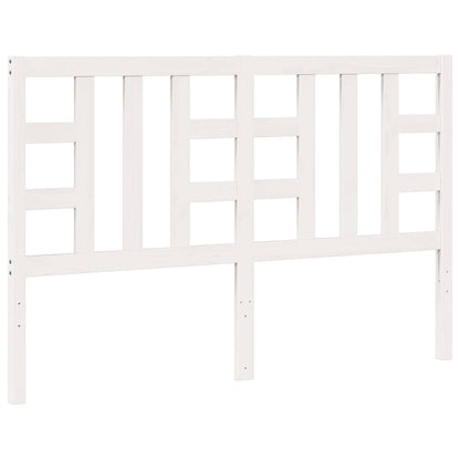 Bed Headboard White 156x4x100 cm Solid Wood Pine