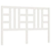 Bed Headboard White 156x4x100 cm Solid Wood Pine