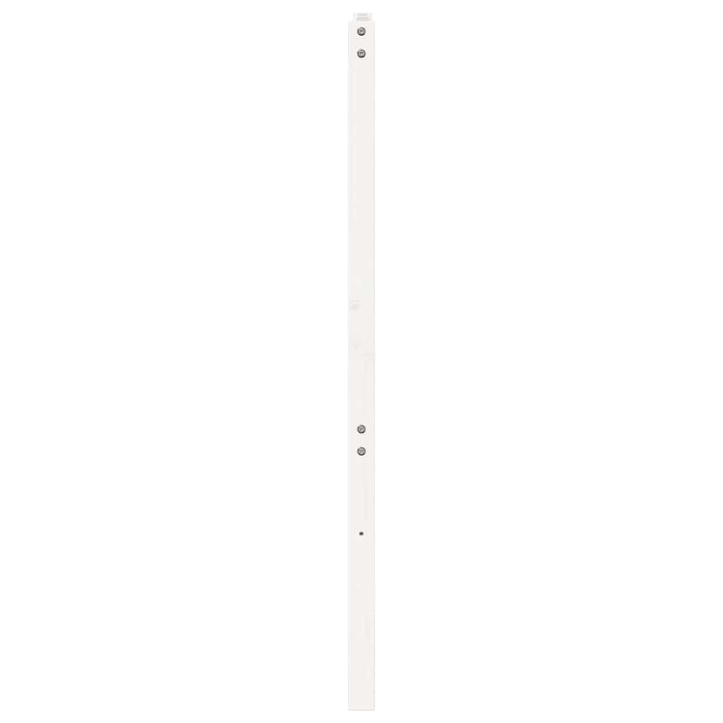 Bed Headboard White 156x4x100 cm Solid Wood Pine