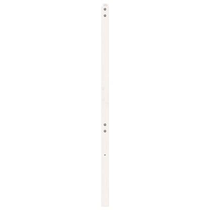 Bed Headboard White 156x4x100 cm Solid Wood Pine