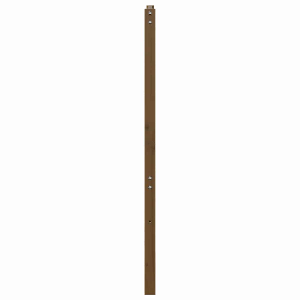 Bed Headboard Honey Brown 156x4x100 cm Solid Wood Pine