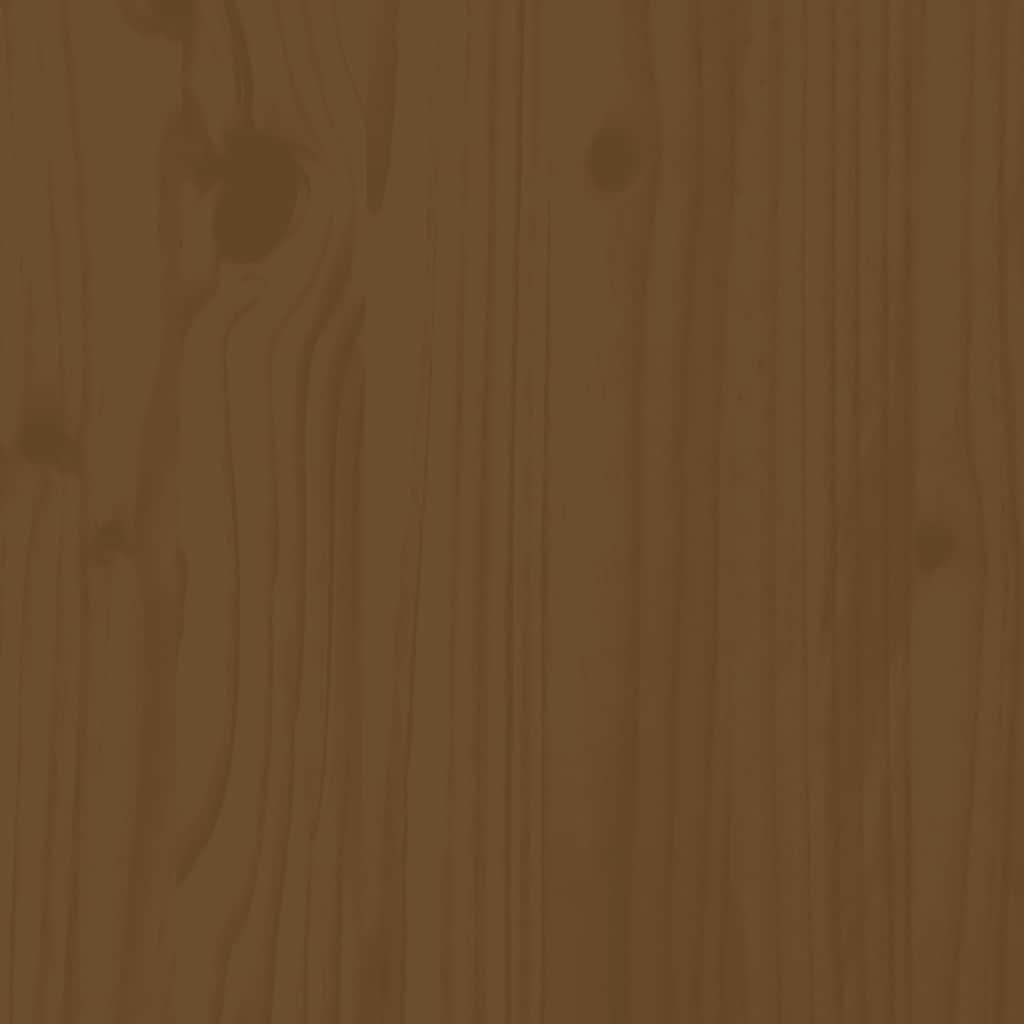 Bed Headboard Honey Brown 156x4x100 cm Solid Wood Pine