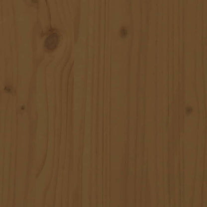 Bed Headboard Honey Brown 166x4x100 cm Solid Wood Pine