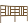 Bed Headboard Honey Brown 206x4x100 cm Solid Wood Pine