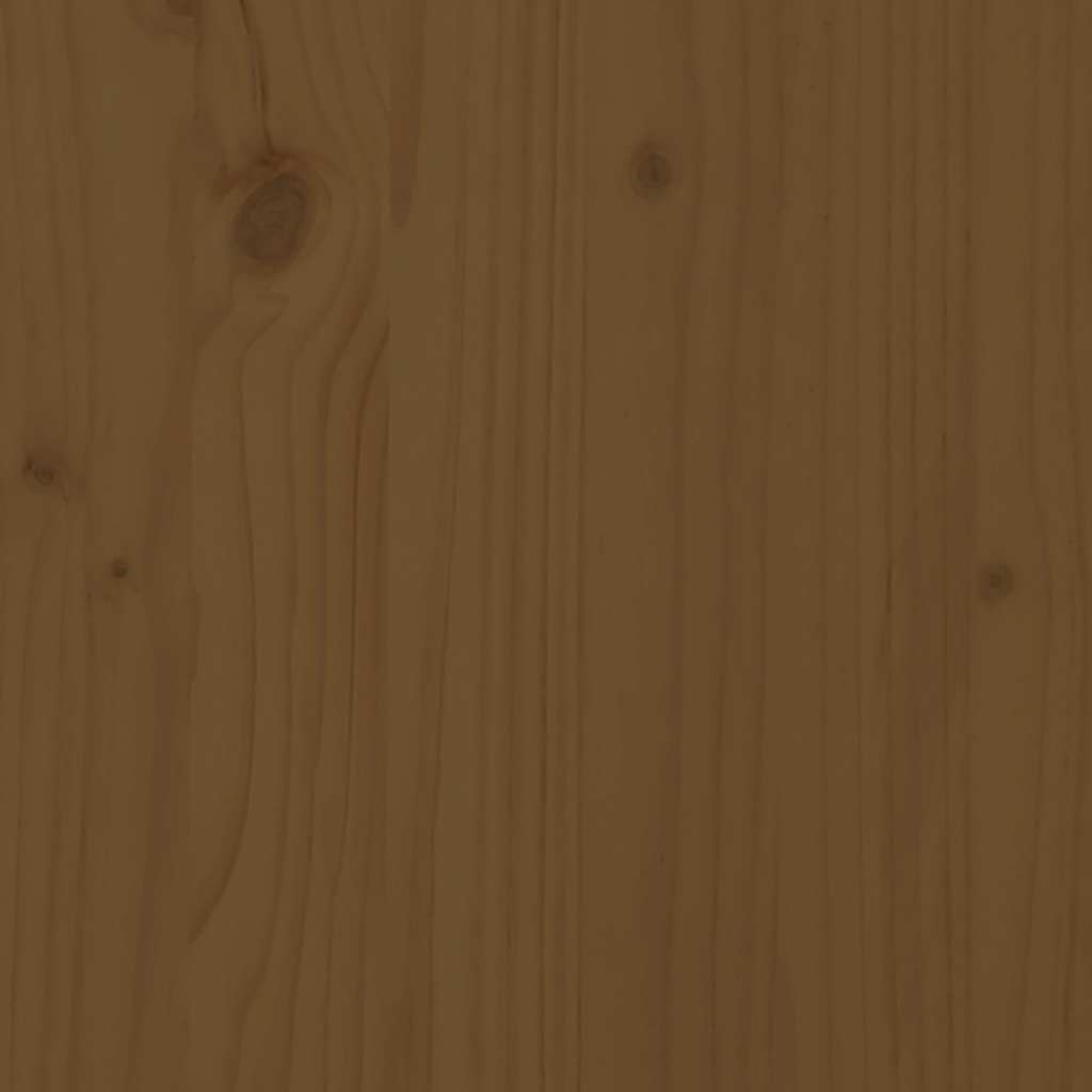 Bed Headboard Honey Brown 206x4x100 cm Solid Wood Pine