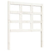 Bed Headboard White 80.5x4x100 cm Solid Wood Pine