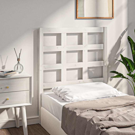 Bed Headboard | White | Solid pine wood | Standard | Bed Headboard