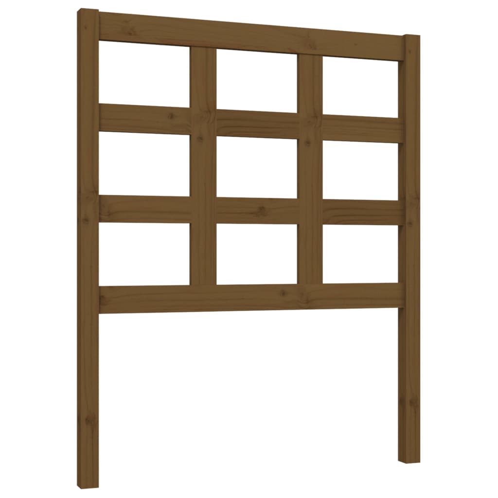 Bed Headboard Honey Brown 80.5x4x100 cm Solid Wood Pine
