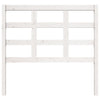 Bed Headboard White 105.5x4x100 cm Solid Wood Pine