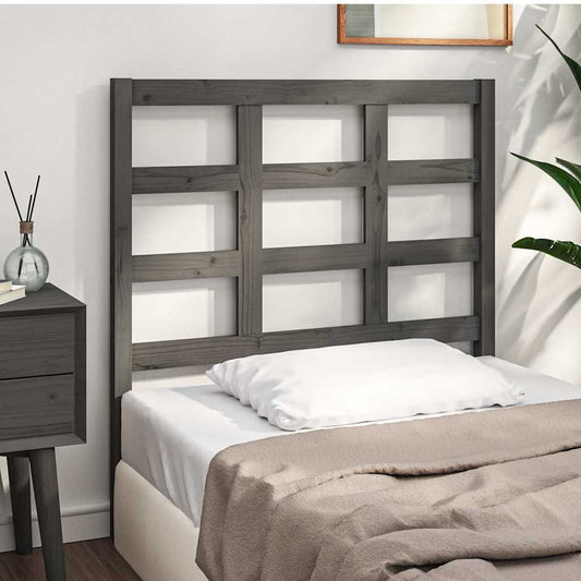 Bed Headboard | Grey | Solid pine wood | Standard | Classic/Traditional