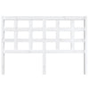 Bed Headboard White 145.5x4x100 cm Solid Wood Pine