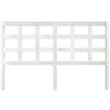 Bed Headboard White 156x4x100 cm Solid Wood Pine