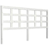 Bed Headboard White 165.5x4x100 cm Solid Wood Pine