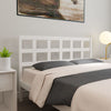 Bed Headboard White 165.5x4x100 cm Solid Wood Pine