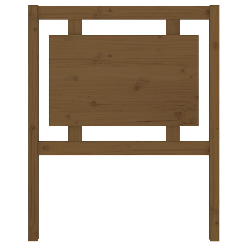 Bed Headboard Honey Brown 80.5x4x100 cm Solid Pine Wood