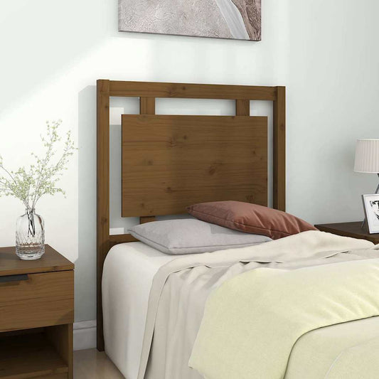 Bed Headboard | Honey brown | Solid pine wood | Standard