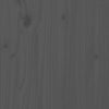 Bed Headboard Grey 95.5x4x100 cm Solid Pine Wood