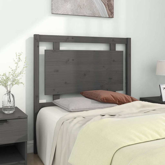 Bed Headboard | Grey | Solid pinewood | Medium | Bed Headboard